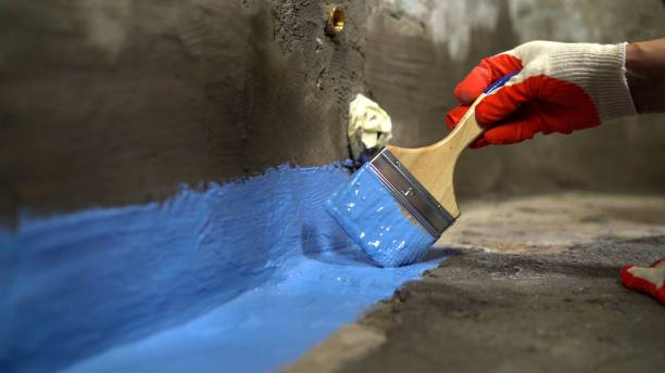 Commercial Wet Basement Repair project at a Drexel Hill, PA business property by SJ Waterproofing Pros